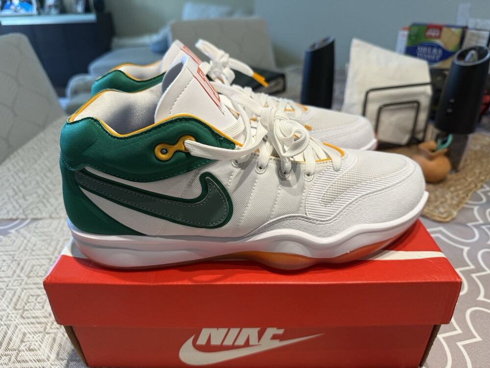 Nike Air Zoom GT Hustle 2 Swoosh Squad White/Green/Yellow Mid Top DJ9405-103